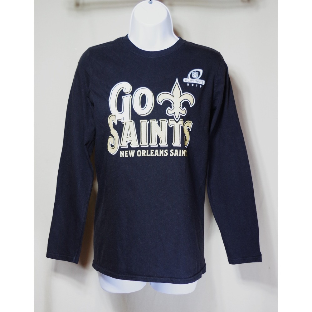 NFL Team Apparel Men's Small New Orleans Saints 2019 Playoffs Long Sleeve Shirt